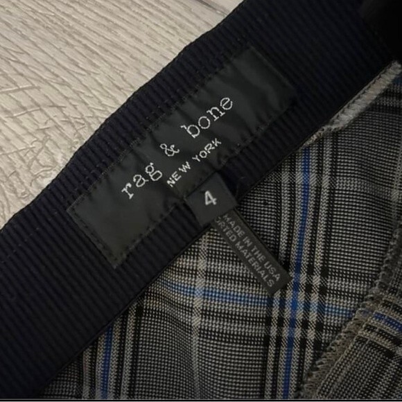 Rag & Bone plaid trouser pants Sz 4 - Picture 2 of 4